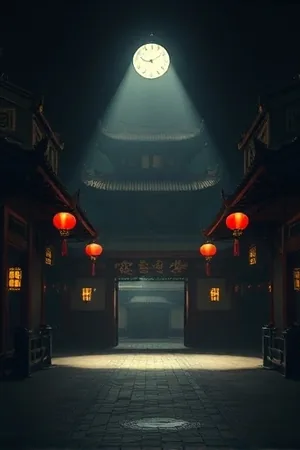 《三千米海拔》登山群像海报，暮色中亮起头灯的营地
